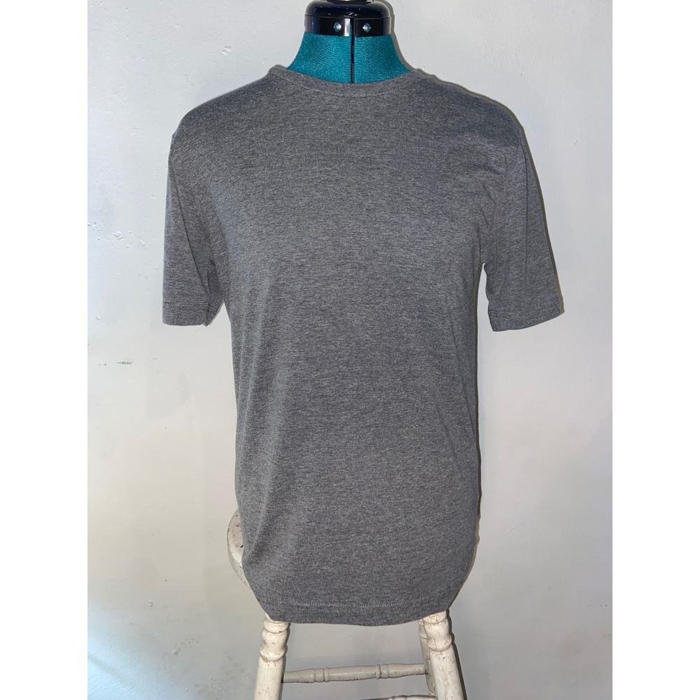 George Mens Short Sleeve Crew Neck T-Shirt Heathered Gray XS Classic Basic Tee